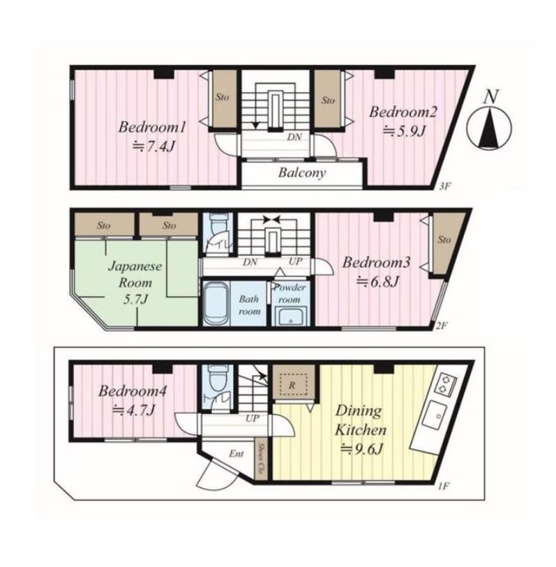 Shinjuku 5-Room Family House Tōkyō Extérieur photo